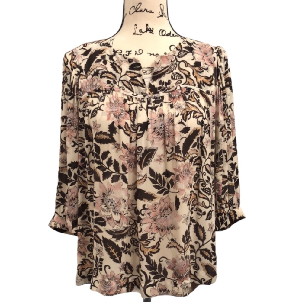 LOFT Floral Blouse